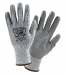 image of West Chester Barracuda 713DGU Gray 2X-Small Cut-Resistant Gloves - ANSI A4 Cut Resistance - Polyurethane Palm Coating - 713DGU/2XS
