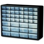 image of Akro-Mils 10144 Bin Cabinet - Steel - Black - 20 in x 6 3/8 in x 15 13/16 in