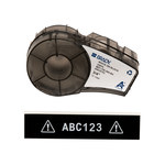 image of Brady M21-750-595-BK White on Black All-Weather Printer Ribbon - 3/4 in Width - 21 ft Length - 754473-93054