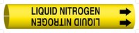image of Brady 4227-H Strap-On Pipe Marker, 10 in to 15 in - Other Liquid - Plastic - Black on Yellow - B-195 - 59458