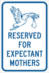 image of Brady B-959 Aluminum Rectangle White Parking Restriction, Permission & Information Sign - Reflective - 115713