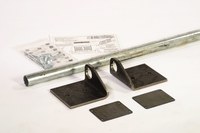 image of Eagle 1796KIT Dockplate Kit - High Density Polyethylene (HDPE) - Black / Silver - 00264