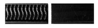 image of 3M Dual Lock SJ3803 Black Fastening Automotive Tape - Mushroom Hook with 250 stems/in Stem Count - 20 mm Width x 40 mm Length - 25706