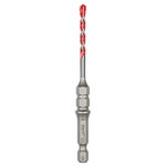 image of Milwaukee SHOCKWAVE 5/32 in Hammer Drill Bit 48-20-9090 - 4 in Overall Length - Carbide Tipped - Hex Shank