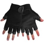 image of Global Glove Thunder Glove SG7000 Black Large Deerskin Leather/Rubber/Spandex Mechanic's Gloves - SG7000/LG