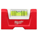 image of Milwaukee Red Aluminum Pocket Level - 3 in Length - 1.75 in Wide - 0.75 in Thick - 48-22-5603