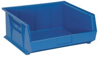 image of Quantum Storage Blue Polypropylene Storage Bin - 16-1/2 in Width - 7 in Height - QUS250 BLUE