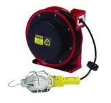 image of Reelcraft Industries L Series Cord Reel - 50 ft Cable Included - Spring Drive - 13 Amps - 125V - Incandescent Light - 16 AWG - L 4050 163 1
