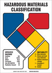 image of Brady B-401 Polystyrene Square Hazardous Material Sign - 14 in Width x 14 in Height - 26632