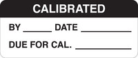 image of Brady 82589 Black on White Polyester Inspection Label - 1 1/2 in Width - 5/8 in Height - B-744