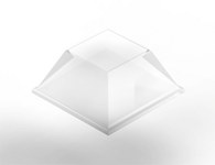 image of 3M Bumpon SJ5318 Clear Bumper/Spacer Pad - Square Shaped Bumper - 0.5 in Width - 0.23 in Height - 64968
