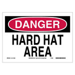 image of Brady B-558 Recycled Film Rectangle White PPE Sign - 14 in Width x 10 in Height - 118180