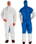image of 3M Disposable General Purpose & Work Coveralls 55879 - Size 3XL - Blue/White
