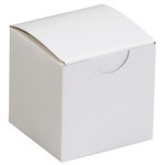 image of White Gift Boxes - 2 in x 2 in x 2 in - 3330