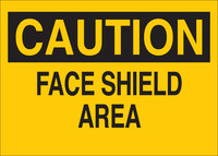 image of Brady B-401 Polystyrene Rectangle Yellow PPE Sign - 10 in Width x 7 in Height - 22586