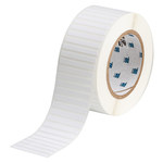 image of Brady THT-151-499-3 Die-Cut Printer Label Roll - 0.25 in x 2 in - Nylon - White - B-499 - 62377