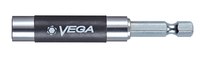 image of Vega Tools 1/4 in Magnetic Bit Holder 1120MH1DL - 1/4 in-Hex Shank - Steel & Stainless Steel - 4 in Length - Zinc Finish - 00010