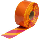 image of Brady ToughStripe Max Magenta/Yellow Marking Tape - 4 in Width x 100 ft Length - 0.050 in Thick - 63999