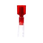 image of 3M Scotchlok MNHU18-250DMIX Red Butted Nylon Plastic Butted Quick-Disconnect Terminal - 1.2 in Length - 0.44 in Wide - 0.145 in Max Insulation Outside Diameter - 0.065 in Inside Diameter - 58917