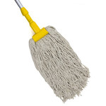 image of Hospeco MicroWorks 2504-DCP-LG Mop Head - Cotton / Synthetic Blend - ADENNA 2504-DCP-LG