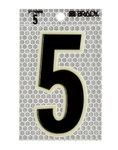 image of Brady 3010-5 Number Label - Black on Silver - 2 1/2 in x 3 1/2 in - B-309 - 03364