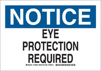 image of Brady B-555 Aluminum Rectangle White PPE Sign - 10 in Width x 7 in Height - 128838