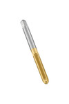 image of Dormer E504 Straight Flute Machine Tap 5976842 - TiN - 53 mm Overall Length - High-Speed Steel