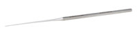 Excelta Three Star Single-Ended Straight Stainless Steel Probe - 6 1/2 in Length - 1 mil Thick - 332A