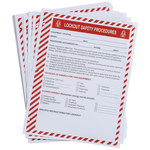 image of Brady Lockout/Tagout Training Procedure Form - Training Title = Lockout Procedures - 754476-45634
