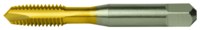 image of Cleveland 1011-TN #3-48 UNC H2 Spiral Point Machine Tap - 2 Flute - TiN Finish - High-Speed Steel - 1.8125 in Overall Length - C55294