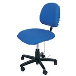 image of Desco Statshield Blue Polyester ESD / Anti-Static Chair Cover - 18 1/2 in Length - 15 1/2 in Wide - 07200