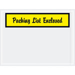 image of Yellow Packing List Enclosed Envelopes - 6 in x 4.5 in - 2 Mil Poly Thick - SHP-8239