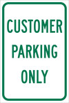 image of Brady B-959 Aluminum Rectangle White Parking Restriction, Permission & Information Sign - 12 in Width x 18 in Height - 112625