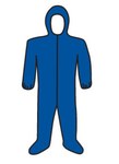 image of West Chester Disposable General Purpose & Work Coveralls 3584/XL - Size XL - Blue - 548801