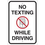image of Brady B-959 Aluminum Rectangle White Stop Signs, Traffic Control Signs & Banners Sign - 141812