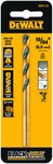 image of Dewalt 15/64 in Jobber Length Drill Bit DW1115 - Split 135° Point - Black & Gold Finish - 3.88 in Overall Length - 2.62 in Flute - High-Speed Steel - 3-Flatted Shank