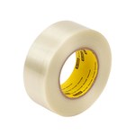 image of 3M Scotch 8919MSR Clear Filament Strapping Tape - 288 mm Width x 100 m Length - 7 mil Thick - 55889