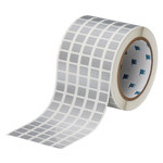 image of Brady THT-12-435-10 Die-Cut Printer Label Roll - 12.7 mm x 11.1 mm - Polyester - Silver - B-435 - 30229