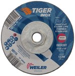 image of Weiler Tiger Inox Grinding Wheel 58114 - 4-1/2 in - 30 - T