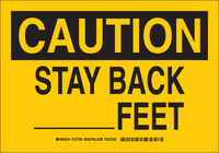 image of Brady B-555 Aluminum Rectangle Yellow Equipment Safety Sign - 10 in Width x 7 in Height - 127698
