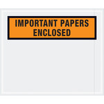 image of Tape Logic Orange Important Papers Enclosed Envelopes - 12 in x 10 in - 2 mil Thick - 11603