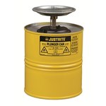 image of Justrite Safety Can 11163Y - Yellow - 00470