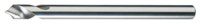 image of Cleveland 2645 1 in Spotting Drill C24193 - Right Hand Cut - Radial 120° Point - Bright Finish - 8 in Overall Length - 1.75 in Spiral Flute - High-Speed Steel - Straight Shank