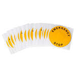 image of Brady THTEP-247-593YL Die-Cut Printer Label Roll - Polyester - Black - B-593 - 81057