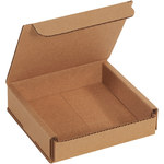 image of Kraft Corrugated Mailers - 4 in x 4 in x 1 in - 12882