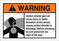 image of Brady B-555 Aluminum Rectangle White Chemical Warning Sign - 10 in Width x 7 in Height - 106059