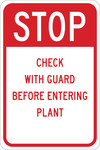 image of Brady B-555 Aluminum Rectangle Stop Signs, Traffic Control Signs & Banners Sign - 12 in Width x 18 in Height - 124449