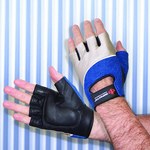 image of Impacto 40000 Black Large Leather/Nylon/Spandex Mechanic's Gloves - 40000110040