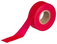 image of Brady Red Flagging Tape - 1.18 in Width x 300 ft Length - 58346