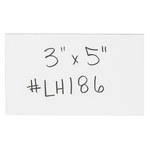 image of White Magnetic Label Sheet - 5 in x 3 in - 12505